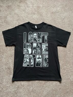 George Floyd 2020 I Can’t Breathe Black Tee